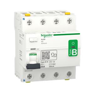 Acti9 iID - Interruptor diferencial - 4P - 25A - 300mA - Classe B-SI
