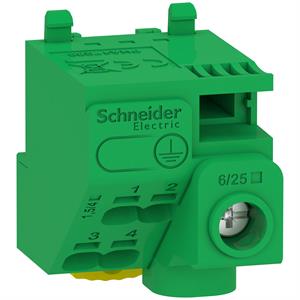 Resi9 - Borne terra 63A + kit junção 5 ligadores