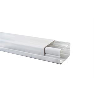 Dexson - calha - 60x40 mm - 1 compartimento - s/ adesivo - PVC - branco