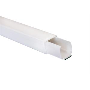 Dexson - mini calha - 13x7 mm - 1 compartimento - adesivo - PVC - branco