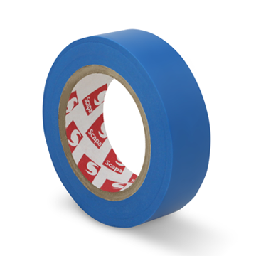 2702, 15mm x 25m, Cor AZUL Fita Isoladora VDE PVC, SCAPA 