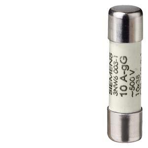SENTRON, encaixe de fusíveis cilíndricos, 10x38 mm, 4 A, gG, Un CA: 500 V