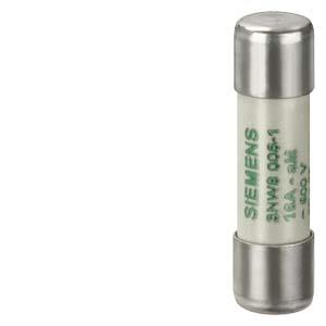 SENTRON, encaixe de fusível cilíndrico, 10x38 mm, 1 A, aM, Un CA: 500 V