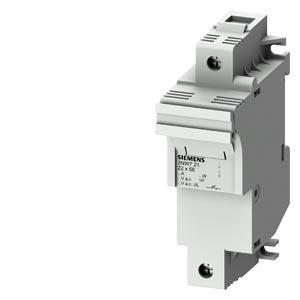 SENTRON, suporte de fusível cilíndrico, 22x58 mm, 1 polo, In: 100 A, Un CA: 690 V