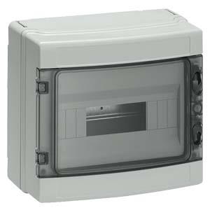 SIMBOX Universal WP distribuidor de parede AP, IP65 1 fila, 4UD, sem régua de terminais