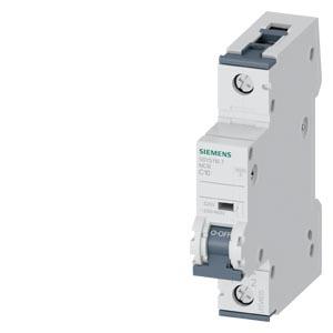 Disjuntor automático CA/CC CC 220V CA 230/400V 10kA, de 1 polo, C, 10A