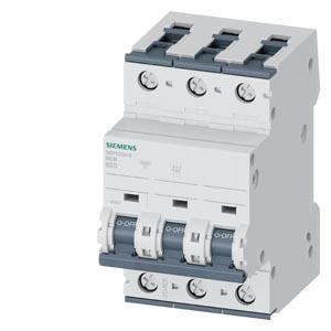 Disjuntor automático 400V 6kA, de 3 polos, B, 50A, P=70mm