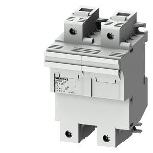 SENTRON, suporte de fusível cilíndrico, 22x58 mm, 2 polos, In: 100 A, Un CA: 690 V