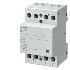 Contactor INSTA com 4 contactos de abertura contacto para CA 230 V, 400 V 63A controlo CA 24V