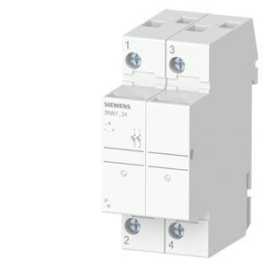 SENTRON, suporte de fusível cilíndrico, 10x38 mm, 2 polos, In: 32 A, Un CA: 690 V