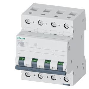 Disjuntor de potência 400 V 6 kA, 3+N polos, C, 16A