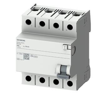 Disjuntor de corrente de fuga, 4 polos, tipo CA, In: 40 A, 30 mA, Un CA: 400 V