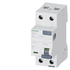 Disjuntor de corrente de fuga, 2 polos, tipo CA, In: 40 A, 100 mA, Un CA: 230 V
