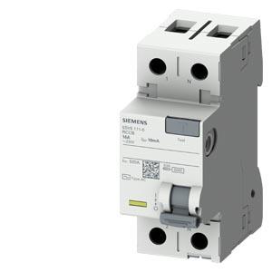 Disjuntor de corrente de fuga, 2 polos, tipo CA, In: 16 A, 30 mA, Un CA: 230 V