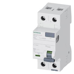 Disjuntor de corrente de fuga, de 2 polos, tipo CA, com retardamento a curto prazo, In: 40 A, 30 mA
