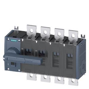 Seccionador de corte em carga 630A, tam. 4, de 4 polos acionamento frontal esquerda equipamento completo