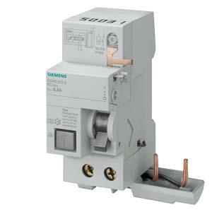 Bloco diferencial, 2 polos, tipo CA, In: 40 A, 30 mA, Un CA: 230 V, para 5SL4