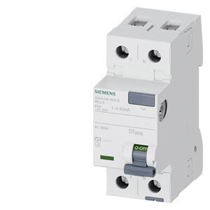 Disjuntor de corrente de fuga, de 2 polos, tipo CA, In: 40 A, 30 mA, Un CA: 24-125V