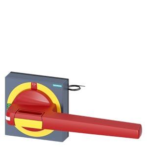 Manopla com chapa protetora parada de emergência com iluminação tamanho 100 x 100