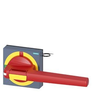 Manopla com chapa protetora parada de emergência com iluminação tamanho 100 x 100