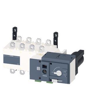 SENTRON, equipamento de comutação de transferência automática 3KC, acionado remotamente, RTSE, de 4 polos, Iu: 250 A
