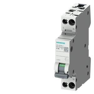 Disjuntor automático 230 V 4,5 kA, de 1+N polos/1TE C16
