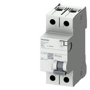 Disjuntor de corrente de fuga, de 2 polos, tipo A, In: 25 A, 30 mA, Un CA: 230 V construção residencial
