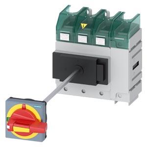 SENTRON, seccionador de corte em carga 3LD5 UL, interruptor de parada de emergência, de 4 polos, aprovado