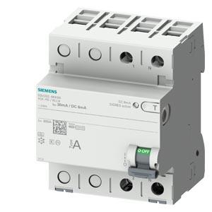 Disjuntor de corrente de fuga, 2 polos, tipo A, In: 25 A, 30 mA, 6 mA CC, Un CA: 230 V