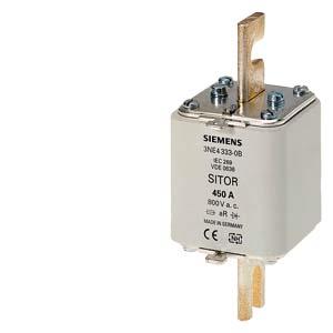 Elemento de fusível SITOR, com contatos de faca ranhurados, NH2, In: 450 A, aR