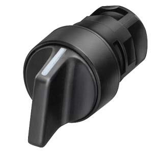Interruptor com manípulo, 16mm, redondo plástico, branco