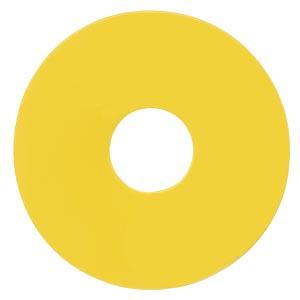 Placa de assento, amarelo, autocolante, sem inscrição