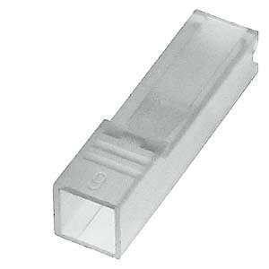 Casquilho isolador para conector plano, 2,8x0,8mm, montável pela frente