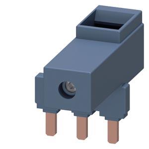 Conector em paralelo sem borne de conexão, de 3 polos para 3RT103.