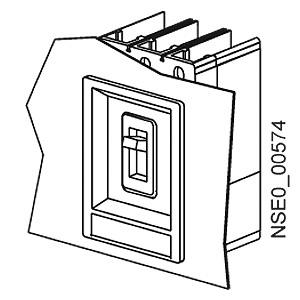 accessory for VL160X, VL160, VL250, masking frame for door cut-out IP40, for fixed/plug-in w/ rotary/motorized op. mech.
