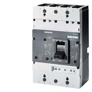 circuit breaker VL400N standard breaking capacity Icu=55kA, 415V AC 4-pole, line protection trip unit TM, LI In=400A, rated current IR=320...400A, ove