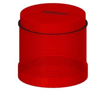 Elemento de luz intermitente, com LED integrado, vermelho, 24 V CA/CC, diâmetro 70 mm