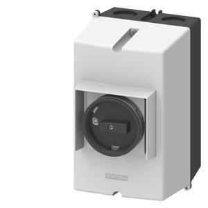 Carc. de montagem em alumínio fundido IP65, largura do encaixe: 72mm, borne para aterramento para chave de potência S0