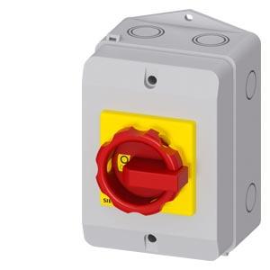 SENTRON, seccionador de corte em carga 3LD, interruptor de parada de emergência, de 3 polos, Iu: 16 A