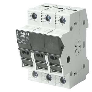 Interruptor de fusível SITOR- interruptor 10x38, até 32 A, 690 V CA, 3 polos