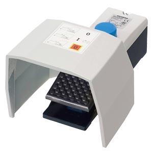 Interruptor de pé de segurança de 1 pedal, 2NA+2NF, desbloqueado com tampa de proteção, M20x1,5