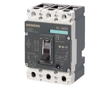 circuit breaker VL160X N standard breaking capacity Icu=55kA, 415V AC 3-pole, line protection Electronic Trip Unit TM, LI In=40A, rated current Ir=32.