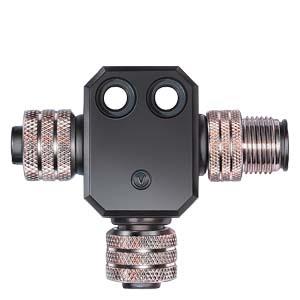 Aces. interface AS IP68 distribuidor em T interface AS+24V CC para M12 cabo circular 1xM12 conector