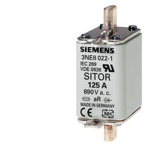 Elemento de fusível SITOR, com contatos de faca, NH00, In: 100 A, gR, Un CA: 690 V