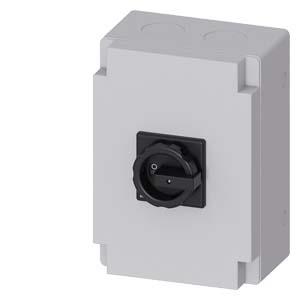 SENTRON, seccionador de corte em carga 3LD, interruptor principal, de 6 polos, Iu: 100 A, potência de operação/ a CA-23 A a 400V: 37 kW, encapsulam...