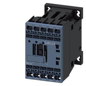 Contactor, AC-3e, 9A/4kW/400V, 3 polos, DC24V, módulo de funções opcional, 1NF, borne de mola