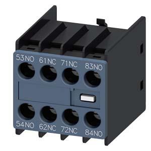 Interruptor auxiliar, 2NA+2NF, passagem de corrente 1NA, 1NF, 1NF, 1NA, para contactores auxiliares, S00