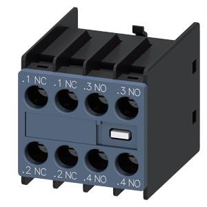 Interruptor auxiliar 2NA+2NF, passagens de corrente:1NF, 1NA para contactores auxiliares/do motor S00/S0