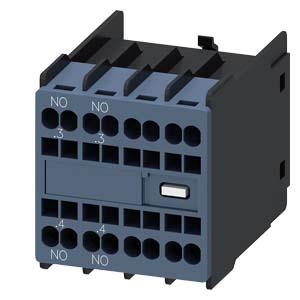 Interruptor auxiliar 2NA, passagens de corrente:1NA, 1NA para contactores auxiliares/do motor S00/S0