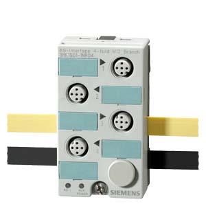 AS-I quádrupla M12 derivação interface AS e U AUX, 4xM12